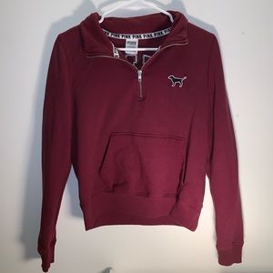 VS PINK Quarter Zip Hoodie